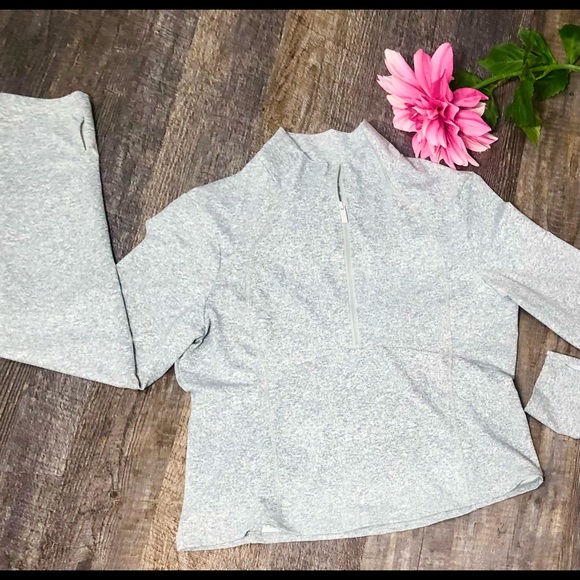 Pink Victoria Secret Active Wear. Light gray long sleeve top Large NWT  (B3) - Picture 7 of 10
